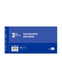 Talonario liderpapel recibos 3/fº original t136 sin matriz