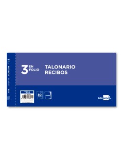 Talonario liderpapel recibos 3/fº original y copia t236 sin matriz
