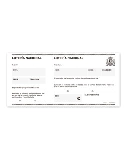 Talonario liderpapel loteria tres en folio 111
