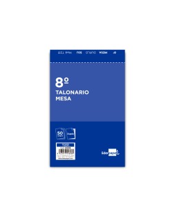 Talonario liderpapel camarero mesa octavo original y copia 231 papel autocopiante