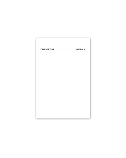Talonario liderpapel camarero mesa octavo original y copia 231 papel autocopiante