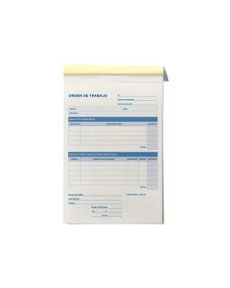 Talonario liderpapel orden de trabajo cuarto original y copia t255