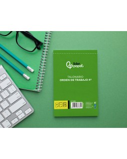Talonario liderpapel orden de trabajo cuarto original y copia t255