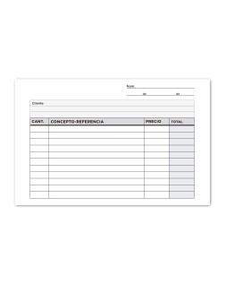 Talonario liderpapel multiusos octavo duplicado apaisado