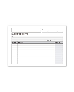 Talonario liderpapel notas de expediente octavo duplo texto en portugues