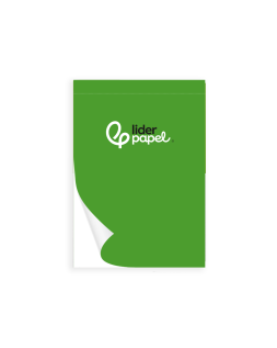 Bloc notas liderpapel liso a5 80 hojas 60g/m2 perforado