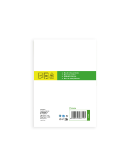 Bloc notas liderpapel liso a5 80 hojas 60g/m2 perforado