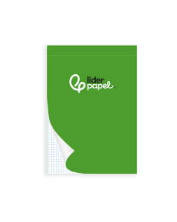 Bloc notas liderpapel cuadro 4mm a5 80 hojas 60g/m2 perforado