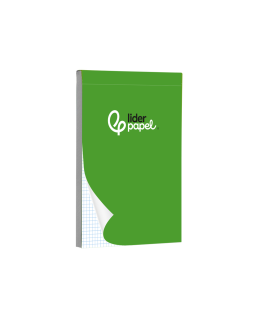 Bloc notas liderpapel cuadro 4mm a5 80 hojas 60g/m2 perforado