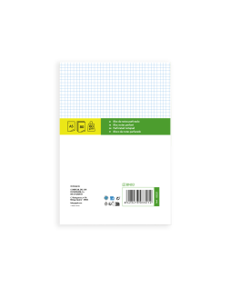Bloc notas liderpapel cuadro 4mm a5 80 hojas 60g/m2 perforado