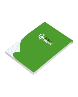 Bloc notas liderpapel cuadro 4mm a5 80 hojas 60g/m2 perforado