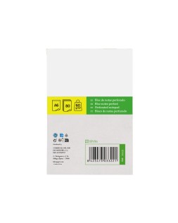 Bloc notas liderpapel liso a6 80 hojas 60g/m2 perforado