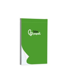 Bloc notas liderpapel cuadro 4mm a6 80 hojas 60g/m2 perforado