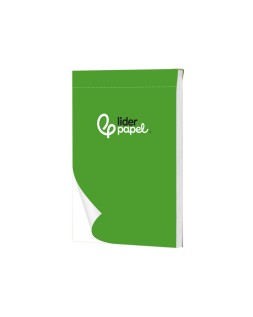 Bloc notas liderpapel liso a7 80 hojas 60g/m2 perforado