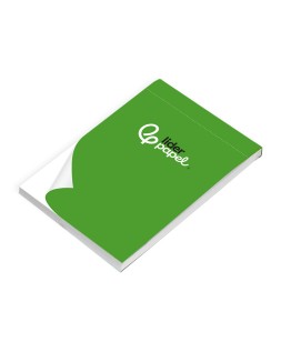 Bloc notas liderpapel liso a7 80 hojas 60g/m2 perforado