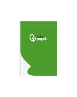 Bloc notas liderpapel cuadro 4mm b7 80 hojas 60g/m2 perforado