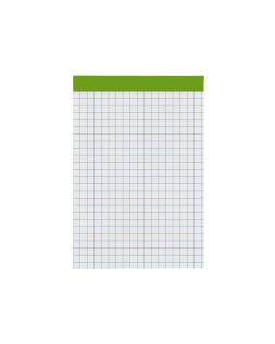 Bloc notas liderpapel cuadro 4 mm a7 80 hojas 60 g/m2 perforado sin tapa