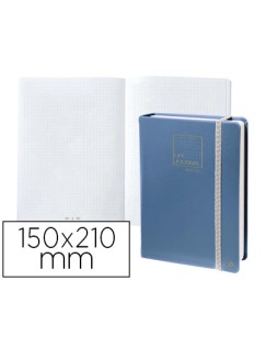 Libreta quo vadis life journal infinite dots puntos 15x21 cm 224 hojas tapa similpiel azul