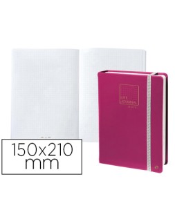 Libreta quo vadis life journal infinite dots puntos 15x21 cm 224 hojas tapa similpiel ciruela