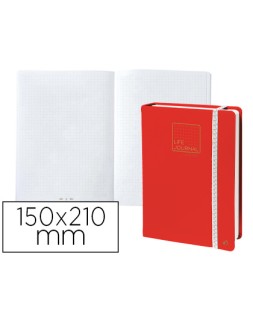 Libreta quo vadis life journal infinite dots puntos 15x21 cm 224 hojas tapa similpiel rojo