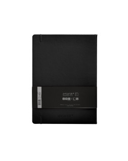 Cuaderno con gomilla antartik notes tapa dura a4 hojas cuadricula negro 100 hojas 80 gr fsc