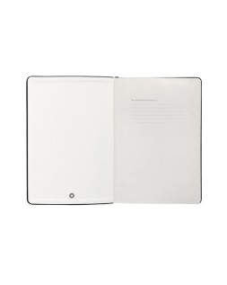 Cuaderno con gomilla antartik notes tapa dura a4 hojas cuadricula negro 100 hojas 80 gr fsc
