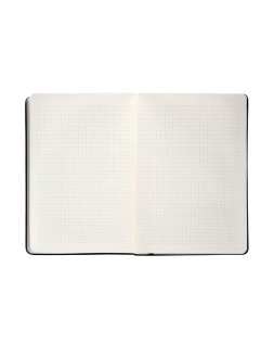 Cuaderno con gomilla antartik notes tapa dura a4 hojas cuadricula negro 100 hojas 80 gr fsc