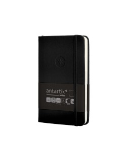 Cuaderno con gomilla antartik notes tapa dura a6 hojas lisas negro 100 hojas 80 gr fsc