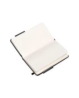 Cuaderno con gomilla antartik notes tapa dura a6 hojas lisas negro 100 hojas 80 gr fsc