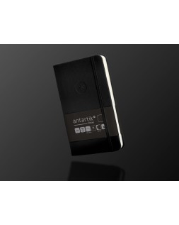Cuaderno con gomilla antartik notes tapa dura a6 hojas lisas negro 100 hojas 80 gr fsc