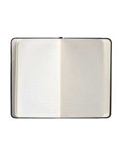 Cuaderno con gomilla antartik notes tapa dura a6 hojas cuadricula negro 100 hojas 80 gr fsc