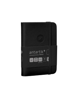 Cuaderno con gomilla antartik notes tapa dura a7 hojas lisas negro 80 hojas 80 gr fsc
