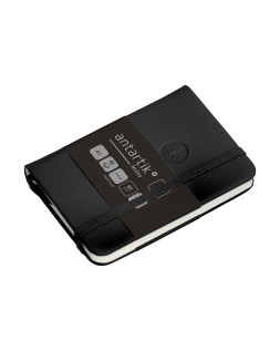 Cuaderno con gomilla antartik notes tapa dura a7 hojas lisas negro 80 hojas 80 gr fsc