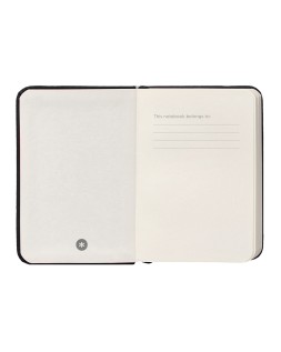 Cuaderno con gomilla antartik notes tapa dura a7 hojas lisas negro 80 hojas 80 gr fsc