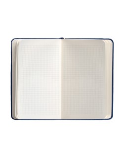 Cuaderno con gomilla antartik notes tapa dura a6 hojas cuadricula azul marino 100 hojas 80 gr fsc