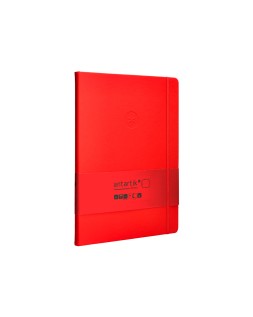 Cuaderno con gomilla antartik notes tapa dura a4 hojas lisas rojo 100 hojas 80 gr fsc