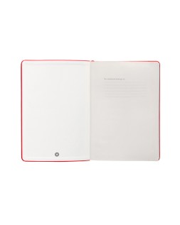 Cuaderno con gomilla antartik notes tapa dura a4 hojas lisas rojo 100 hojas 80 gr fsc