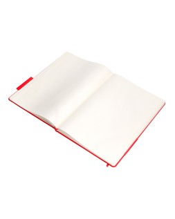 Cuaderno con gomilla antartik notes tapa dura a4 hojas lisas rojo 100 hojas 80 gr fsc