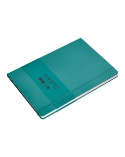 Cuaderno con gomilla antartik notes tapa dura a4 hojas cuadricula verde aguamarina 100 hojas 80 gr