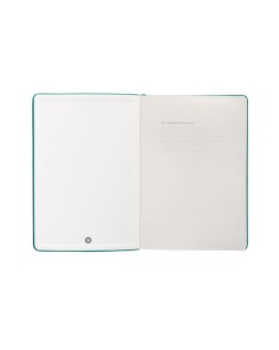 Cuaderno con gomilla antartik notes tapa dura a4 hojas cuadricula verde aguamarina 100 hojas 80 gr