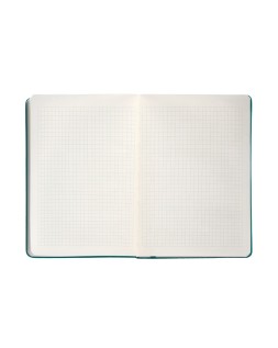 Cuaderno con gomilla antartik notes tapa dura a4 hojas cuadricula verde aguamarina 100 hojas 80 gr