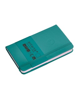 Cuaderno con gomilla antartik notes tapa dura a6 hojas lisas verde aguamarina 100 hojas 80 gr fsc