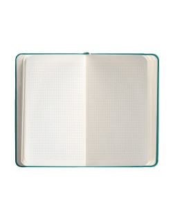 Cuaderno con gomilla antartik notes tapa dura a6 hojas cuadricula verde aguamarina 100 hojas 80 gr