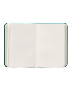 Cuaderno con gomilla antartik notes tapa dura a7 hojas lisas verde aguamarina 80 hojas 80 gr fsc