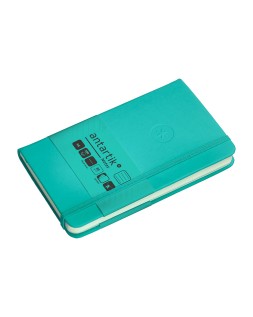Cuaderno con gomilla antartik notes tapa dura a6 hojas rayas turquesa 100 hojas 80 gr fsc