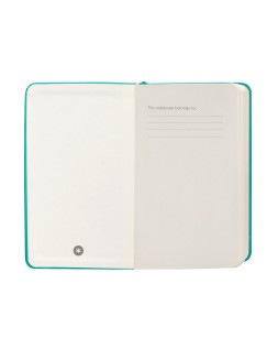 Cuaderno con gomilla antartik notes tapa dura a6 hojas rayas turquesa 100 hojas 80 gr fsc