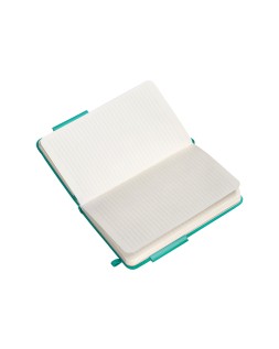 Cuaderno con gomilla antartik notes tapa dura a6 hojas rayas turquesa 100 hojas 80 gr fsc