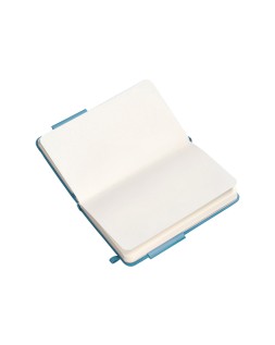 Cuaderno con gomilla antartik notes tapa dura a6 hojas lisas azul claro 100 hojas 80 gr fsc
