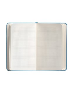 Cuaderno con gomilla antartik notes tapa dura a6 hojas cuadricula azul claro 100 hojas 80 gr fsc