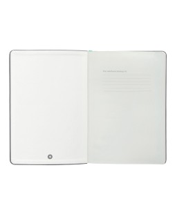 Cuaderno con gomilla antartik notes tapa dura a5 hojas cuadricula gris y turquesa 100 hojas 80 gr fsc